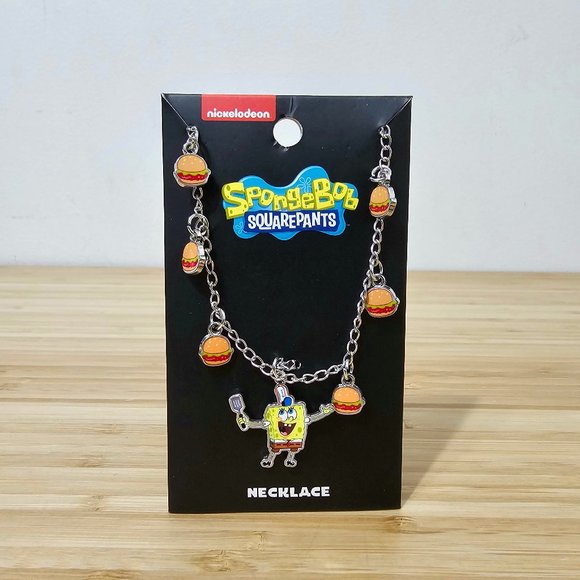 SpongeBob SquarePants Krabby Patties Charm Necklace - Picture 1 of 1
